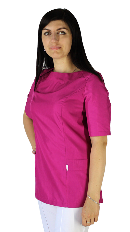 Блуза медыцынская жаночая з кароткім рукавом