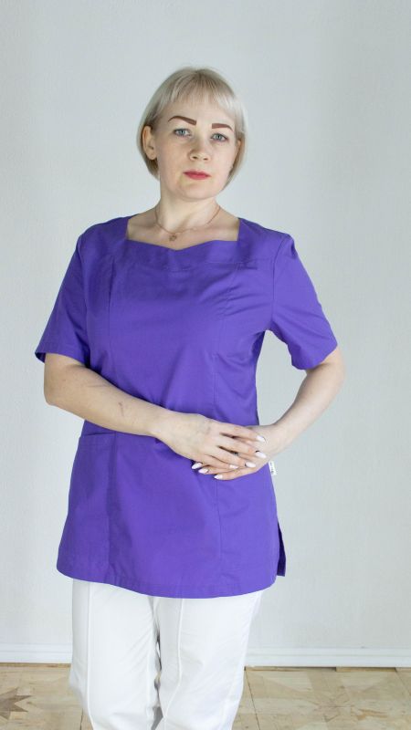 Блуза медицинская женская 23с8-490 (цвет - фиолетовый)