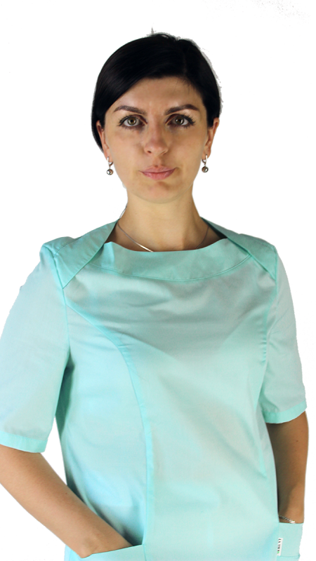 Блуза медицинская женская с коротким рукавом