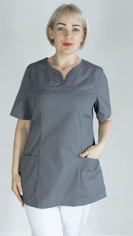 Блуза медицинская женская 23с7-490 (цвет - серый)